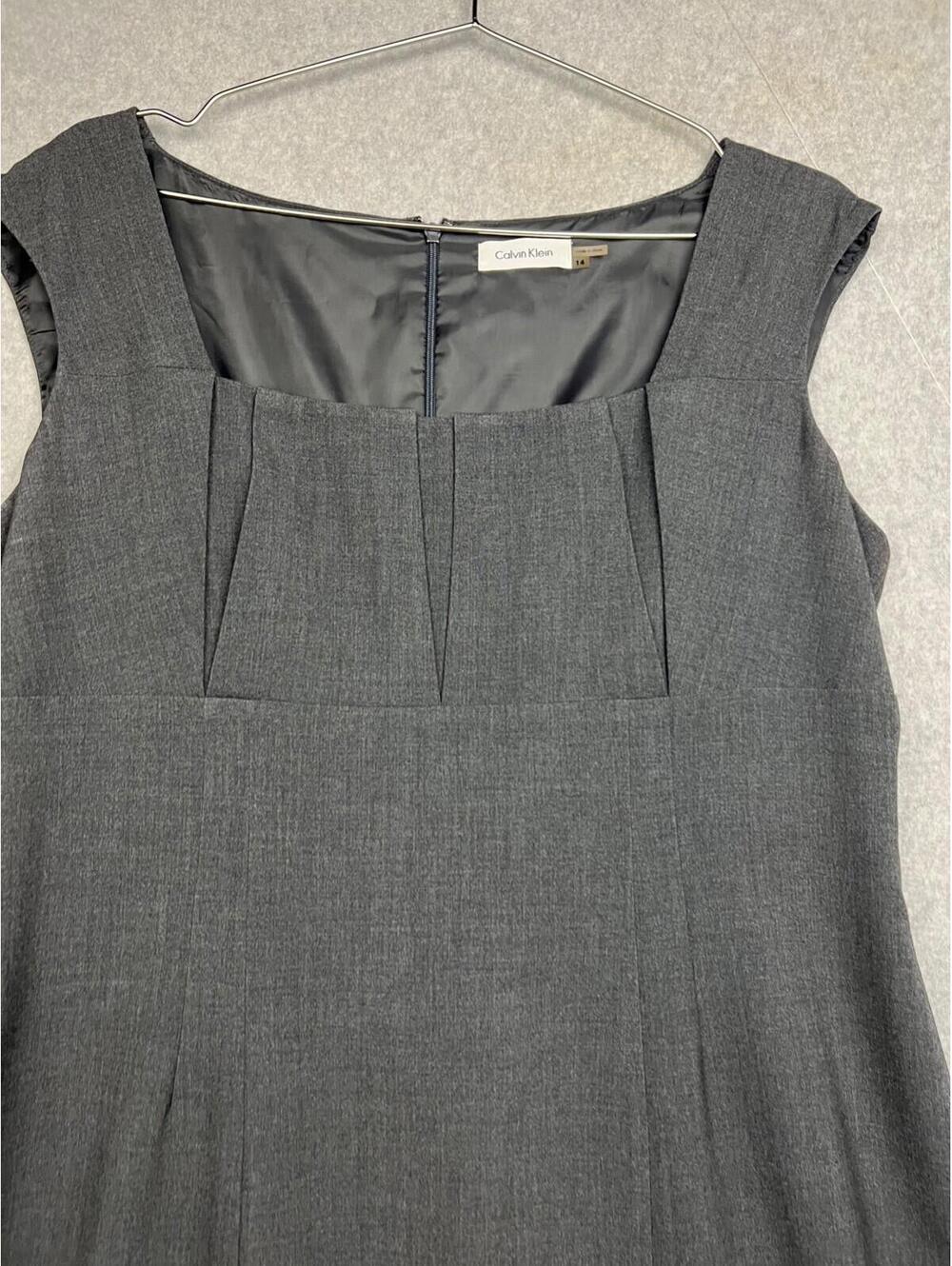 Calvin Klein Sheath Womens Dress  14 Career Office Modern Simple Work - Picture 3 of 12